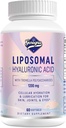 Liposomal Hyaluronic Acid Supplements 1000mg-High Bioδιαθέσιμες κάψουλες διαιτολογίου Hyaluronic Acid με Tremella Polyσακχαρίτες,Double Strength Skin Hydration,Joint Lubrication,1Pack