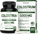 Συμπλήρωμα Colostrum (120 Count) 1000mg ανά υπηρεσία (Bovine Colostrum Capses from First Milking Only, Std. to Contain 20% IgG Immunoglobulins) - Grass Fed, No Fillers, Third Party Tested - USA Made