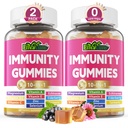 10 σε 1 Gummies συμπλήρωμα υποστήριξης ανοσοποιητικών, w/Echinacea, Elderberry Vitamin C και ψευδάργυρος, Σελήνιο, Βιταμίνη D3 5000IU, Μαγνήσιο, Καθημερινή ανοσοενισχυτής πολυβιταμίνη, για Αντιοξειδωτική ενέργεια των οστών, 2 Pack
