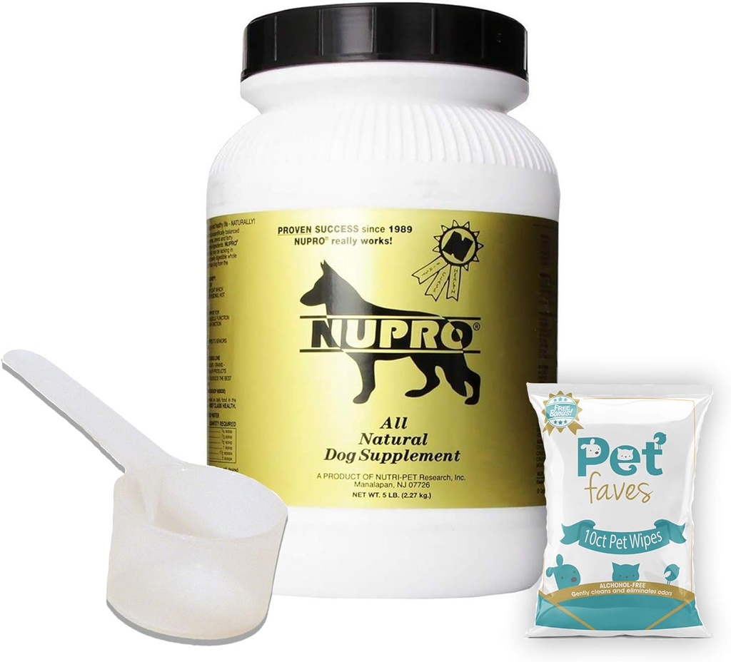 Όλα τα φυσικά συμπλήρωμα σκύλου Gold 5lb με 10ct Πετ μαντηλάκια