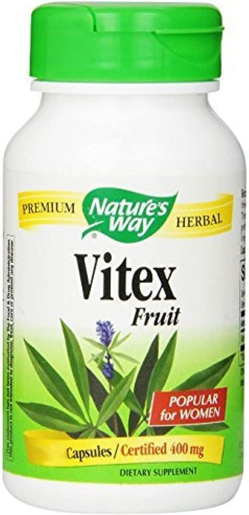 Nature's Way Vitex Chaste Tree, 400 mg, 3 pack of 100 count