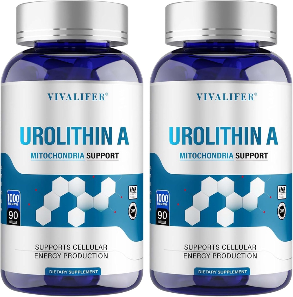 Ουρολιθίνη Συμπλήρωμα 1000 mg, 180 Softgels Ισχυρή Αντιοξειδωτική Προστασία, Προώθηση Υγιούς Γήρανσης & Μιτοχονδριακής Υγείας και Επισκευής Κυττάρων Υποστήριξη για Άνδρες & Γυναίκες