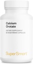 SuperSmart - Calcium Orotate with Magnesium Orotate 9:1 (Highly Bioavailable) - Advanced Teeth & Bones Strength Supplement | Non-GMO & Gluten Free - 60 Vegetarian Capsules