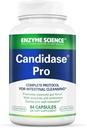 Enzyme Science Candidase Pro - Digestive ένζυμα με προβιοτικά Σχεδιασμός για Candida Cleanse και Detox Υποστήριξη για τις γυναίκες και για τους άνδρες - Gut Health - Enzimas Digestivas - 84 Κάψουλες