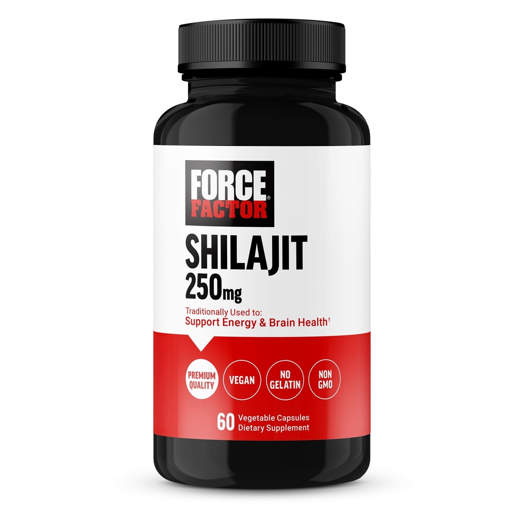 Power Factor Shilajit συμπλήρωμα, Shilajit για άνδρες και γυναίκες για να υποστηρίξει την ενέργεια και την υγεία του εγκεφάλου, Shilajit καθαρό φυσικό, ποιότητα Premium, Vegan, μη GMO, 60 κάψουλες