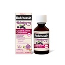 Robitussin Elderberry Βήχας + Θώρακος Συμφόρηση DM Παιδική Ιατρική Βήχας, Θήκη Συμφόρησης και Σιρόπι Βήχας - 4 Fl Oz