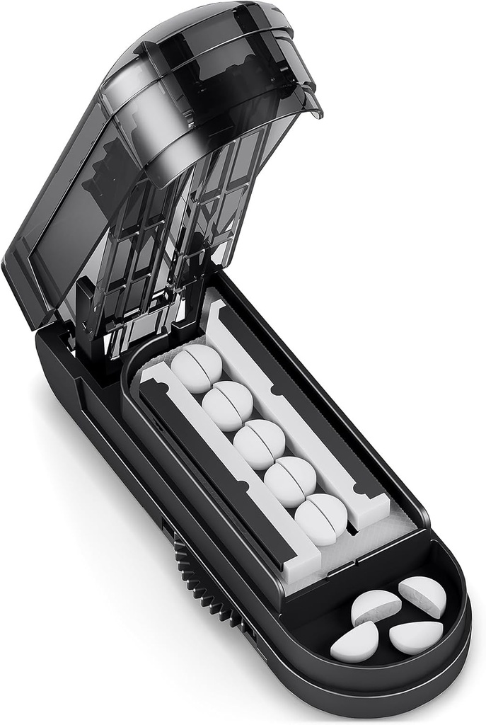 Διαχωριστής χαπιών DEPAD για την κοπή πολλαπλών χαπιών, Ρυθμιζόμενος Διαχωριστής χαπιών για μικρά και μικροσκοπικά χάπια με ακρίβεια ευθυγράμμισης, για μικρά ή μεγάλα δισκία με Sharp Safe Blade