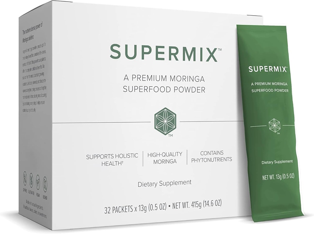 Zija SuperMix Moringa Oliefera Detox Dietary Supplement - 32 φακελάκια - 1,4 lbs