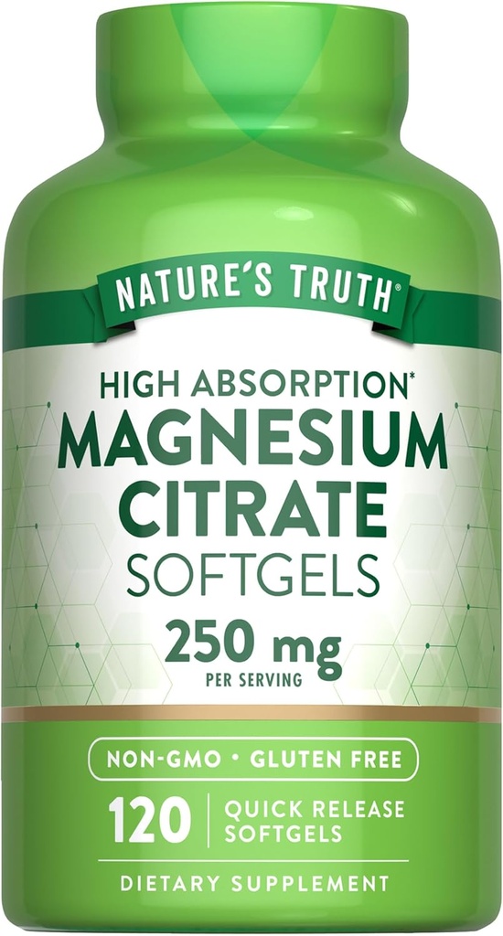 Η αλήθεια της φύσης Μαγνήσιο Citrate Softgels 