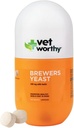 Vet Worty Brewer’s Chewables for Dogs - Dog Daily Supplement to support Healthy Skin and Coat - Brewers Supplement with Zinc, Iron, Vitamin B Complex - Σκόρδο Γεύση, 300 δισκία