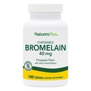 Natures Plus Chewable Bromelain - 40 mg - Φυσικό πρωτεολυτικό ένζυμο συμπλήρωμα - 180 Μασώμενα δισκία (180 Σερβιέτες)