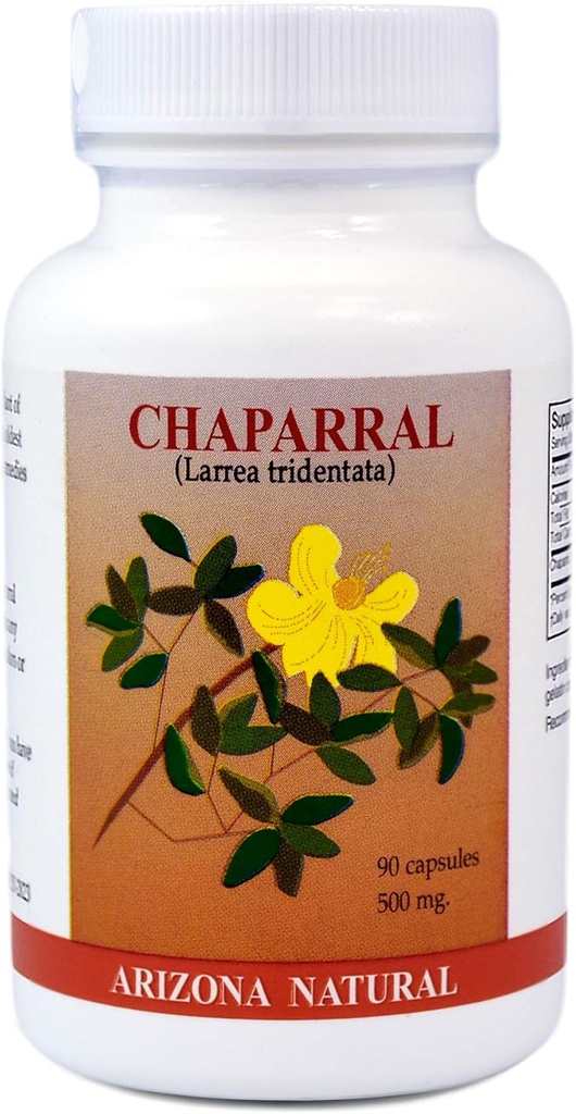 Chaparral (Larrea Tridentata) 500 mg, 90 Καψάκια