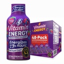Vitamin Energy Mood+ Extra Strength Energy Shot Tropical Berry 48 Pack, 260mg Φυσική καφεΐνη, B-βιταμίνες, Rhodiola, Χαμομήλι, Mood & Ενεργειακή Υποστήριξη, Μηδέν Ζάχαρη, Χωρίς Γλουτένη, Vegan, 1.93 fl oz
