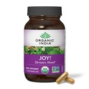 ORGANIC INDIA Joy συμπλήρωμα βοτάνων - ανοσοποιητική υποστήριξη, προωθεί τη μνήμη & συγκέντρωση, Vegan, Gluten-free, Kosher, USDA Certified Organic, Non-GMO, Calming - 90 κάψουλες