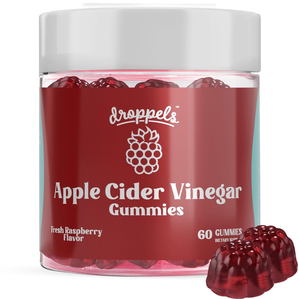 Σταγονίδια Apple Cider Vinegar Gummies 1000mg με Beet Root & Ρόδι 