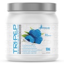Μεταβολική Διατροφή - TRIPEP - Tri-Peptide αλυσίδα κλάδου Amino Acid, BCAA σκόνη, Pre Intra Post συμπλήρωμα προπόνησης, Blue Raspberry, 400 γραμμάρια (40 εξυπηρετούν)
