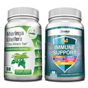 GreeNatr Energy Support & Immune Defense Bundle: Pure Moringa Oleifera Leaf Extract Veggie Caps (1000 mg) με 7- in- 1 Immune Support Formula for Energy, Mood, Memory, Focus