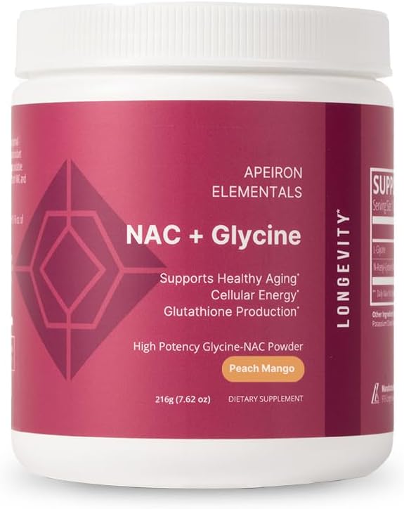 NAC + Glycine Powder - 2500mg - Παραγωγή γλουταθειόνης, Ανοσολογική Υποστήριξη, & Κυτταρική Ενέργεια