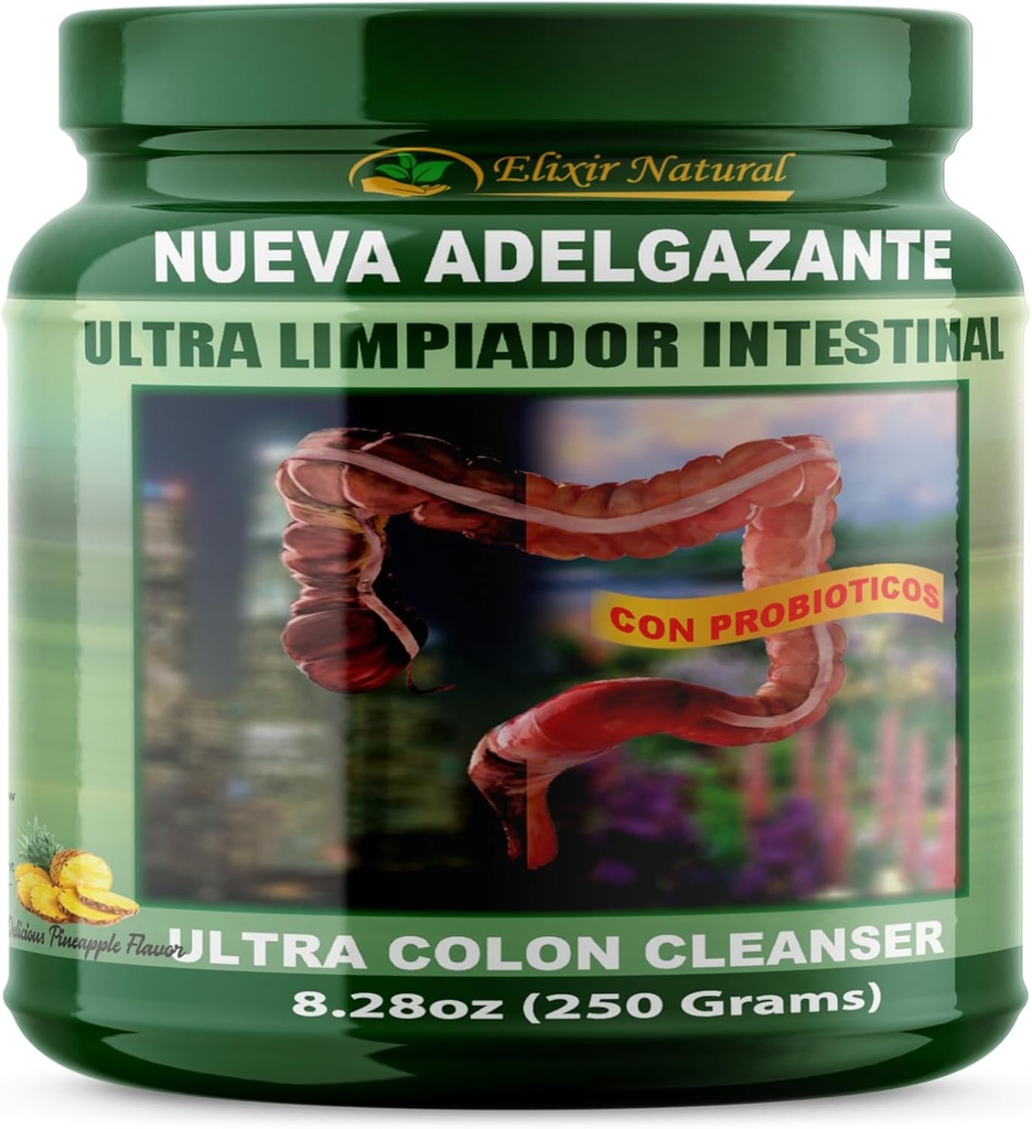 Ultra Limpiador Intestinal Ultra Colon Cleanser and Detox with Pineapple Fiber 300g by Ultra Limpiador Intestinal