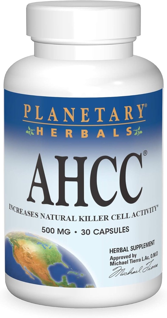 Planetary Herbals AHCC, Για Υποστήριξη ανοσοποιητικού συστήματος * 500 mg - 30 Κάψουλες