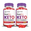 Justified Laboratories (2 Pack Pure Slim Keto ACV Gummies Advanced Formula 1000MG PureSlim Keto Gummies Apple Cider Vinegar Formulated with Pomegranate Beet Buice Powder B12 Vegan Non GMO 120 Gummys