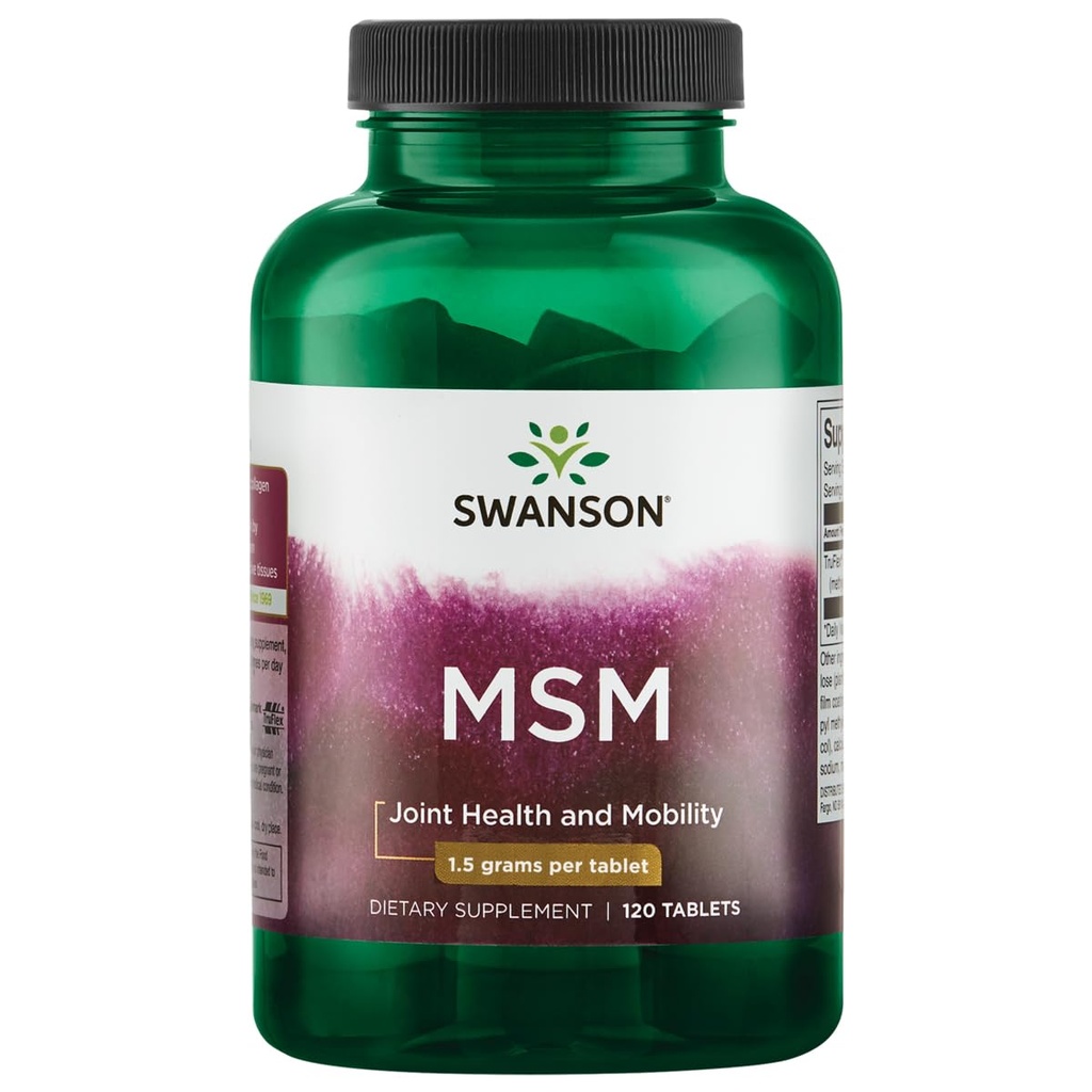 Swanson Msm 1500 Milligrams 120 καρτέλες