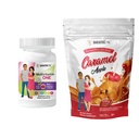 BariatricPal 30-Day Bariatric Vitamin Bundle (Multivitamin ONE 1 ανά ημέρα! με 45mg σιδήρου μασώμενα - μικτό μούρο και ασβέστιο κιτρικό μαλακό μάσημα 500mg με προβιοτικά - Caramel Apple)