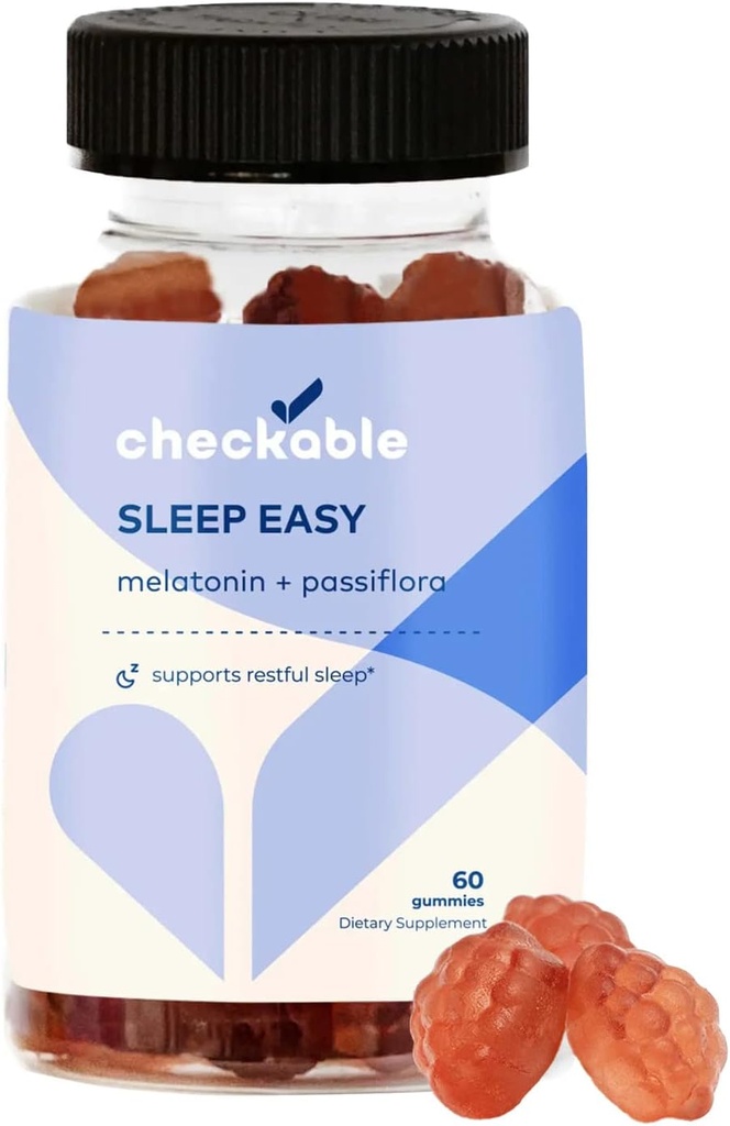 Checkable® Melatonin Gummy - 60 Count - Melatonin, Passiflora, and Vitamin B6