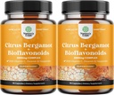Citrus Bergamot συμπλήρωμα με Citrus Bioflavonoids - Ultimate Citrus Bioflavonoids συμπλήρωμα με Citrus Bergamot Extract 1000mg Rutin και Hesperidin για την υποστήριξη της ανοσίας & της καρδιάς (2 μήνες)