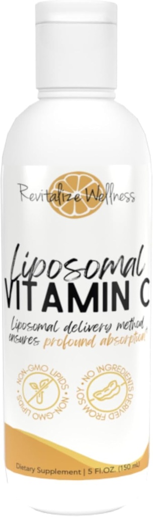 Liposomal Vitamin C | 1,000 mg Vitamin C | Profound Absorption, Pure, Corn Free, & GMO-Free | 30 Servings
