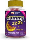 Gummy ZZZs Melatonin - Sleep Gummies 5 mg - Strawberry Flavor - 90 Count - Vegan-Friendly, Gelatin and Gluten Free - Halal and Kosher Certified - Nighttime Gummies for Men and Women