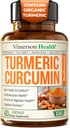 Turmeric Curcumin Supplement with Black Pepper Extract - Υψηλής ισχύος οργανική κουρκουμάς 1200mg & 95% κουρκουμινοειδή για την κοινή & πυγμή υγεία - Κοινό συμπλήρωμα υποστήριξης - 60 κάψουλες Vegan Curcuma