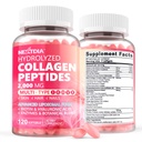 2 Pack Liposomal Collagen Peptides χάπια για τις γυναίκες 2000mg, Multi Hydrolyzed Collagen Type I, II, III, V, X με 2500mcg Biotin - Collagen Συμπληρώματα Softgels με τα μαλλιά, δέρμα & νύχια Βιταμίνες, 240 Cts
