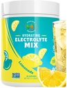 Electrolyte Powder – Zero Sugar Lemon Hydration Mix | 90 Servings | Keto, Vegan, Gluten-Free | Natural Electrolytes for Muscle Recovery, Energy & Immune Support | Electrolyte Drink for Women