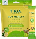 Tiiga Gut Υγεία + Ενυδατικό ποτό Μίγμα – 7g Baobab, 5g Προβιοτικές Ίνες, Ηλεκτρόλυτες, Όχι Γαλακτοκομικά, Vegan, Όχι Προστιθέμενη Ζάχαρη, Πέψη, Κανονικότητα, & Δυσκοιλιότητα – 16 Σερβιέτες