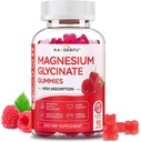 Καλύτερο Γλυκινικό Μαγνήσιο Gummies-300mg, Συμπλήρωμα Μαγνησίου Γλυκίνης για τις γυναίκες, Υψηλή απορρόφηση Βιταμίνες Μαγνησίου Gummy (60) Vegan Cont, Flexibility & Joint Health Supplement