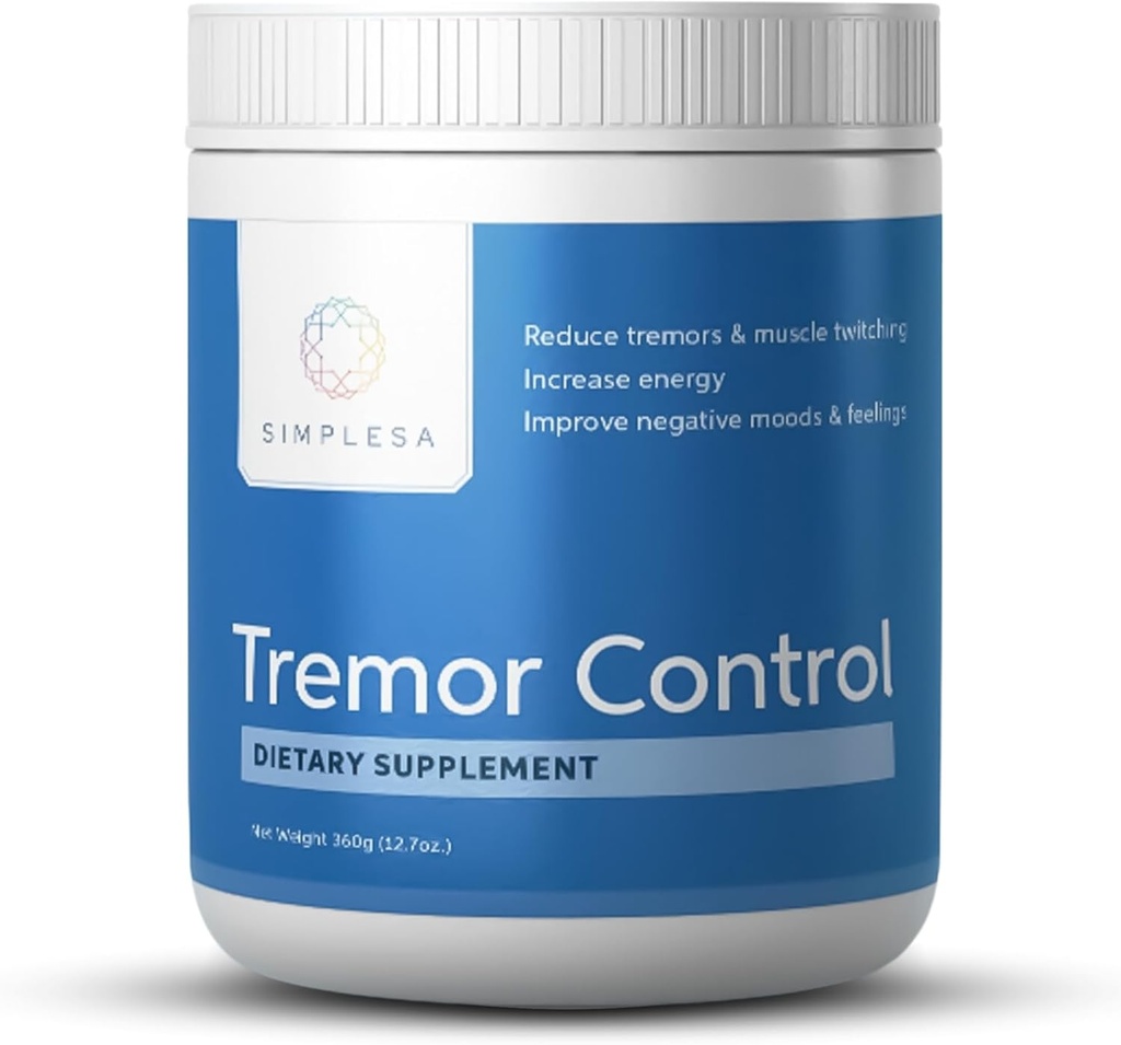 Simplesa Tremor Control, L-αργινίνη Alpha-Ketoglutarate συμπλήρωμα, περιλαμβάνει GABA, Ubiquinol, και Niacin, 360g AAKG συμπλήρωμα σκόνης, υποστηρίζει Tremor Control, και μυϊκή υγεία