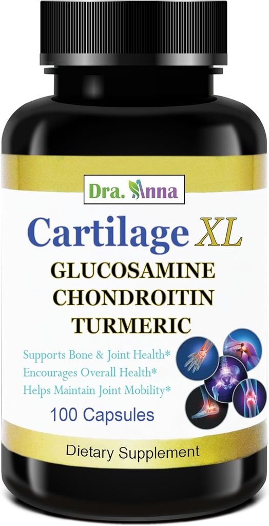 Cartilage XL Plus Γλυκοσαμίνη, Χονδροϊτίνη & Κουρκουμάς. Αντιοξειδωτικές ιδιότητες. 100 Καψάκια