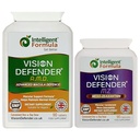Vision Defender AMD και Vision Defender MZ Macula Health Bundle - AREDS2 Formula Ενισχύεται από Optimum υψηλής αντοχής Μεσο-Ζεαξανθίνη Vegan Health Supplement (Εφοδιασμός 90 ημερών)