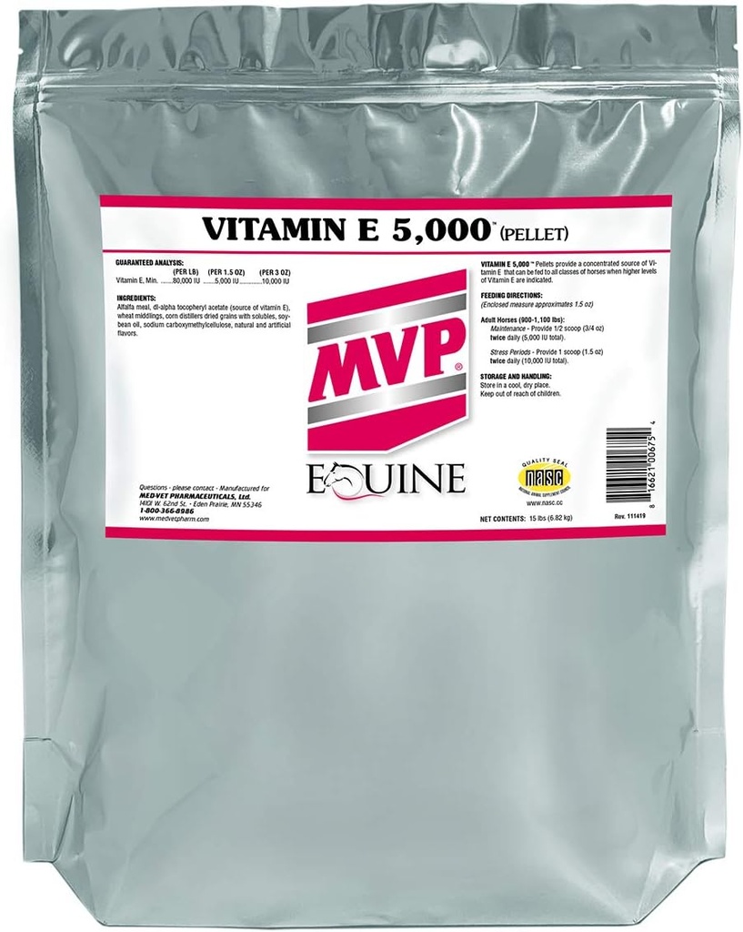 MVP Βιταμίνη Ε 5.000 (15lb) Pelleted Vitamin E για άλογα...