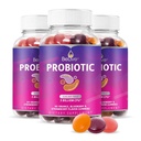 BELive Probiotic Gummies - Προβιοτικά με 5 δισεκατομμύρια CFUs για Digestive Υγεία, Άνδρες, Γυναίκες & Παιδιά Συμπληρώματα Προβιοτικής για την Ανοσολογική Υποστήριξη, Ζάχαρη Δωρεάν & Vegan – Βατόμουρο, Φράουλα & Πορτοκάλι 3-Pack