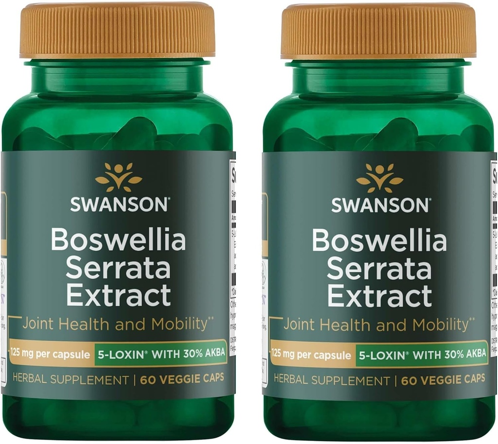 Swanson Boswellia Serrata Extract 125 mg 60 Veg Caps (2 Συσκευασία)