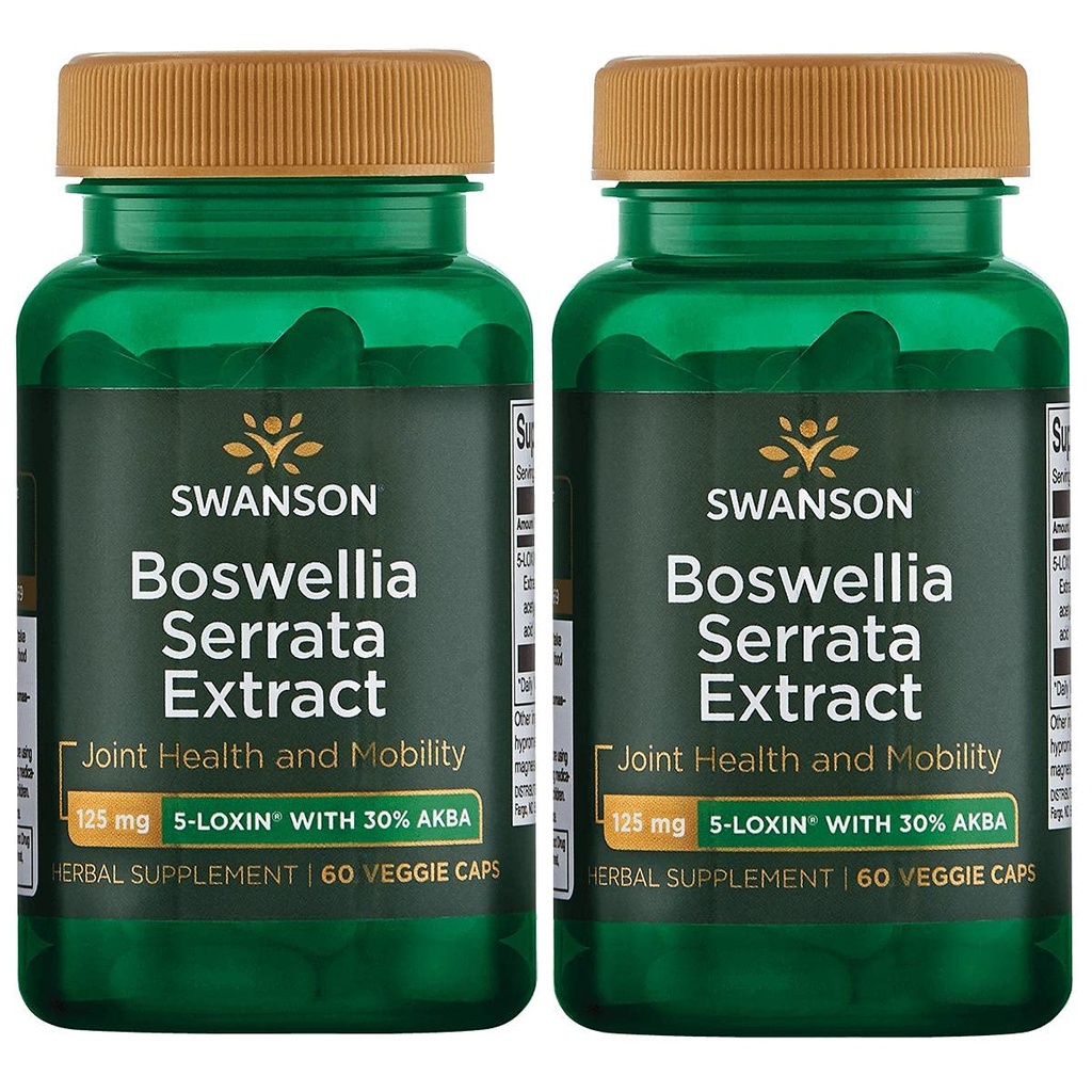 Swanson Boswellia Serrata Extract 125 mg 60 Veg Caps (2 Συσκευασία)