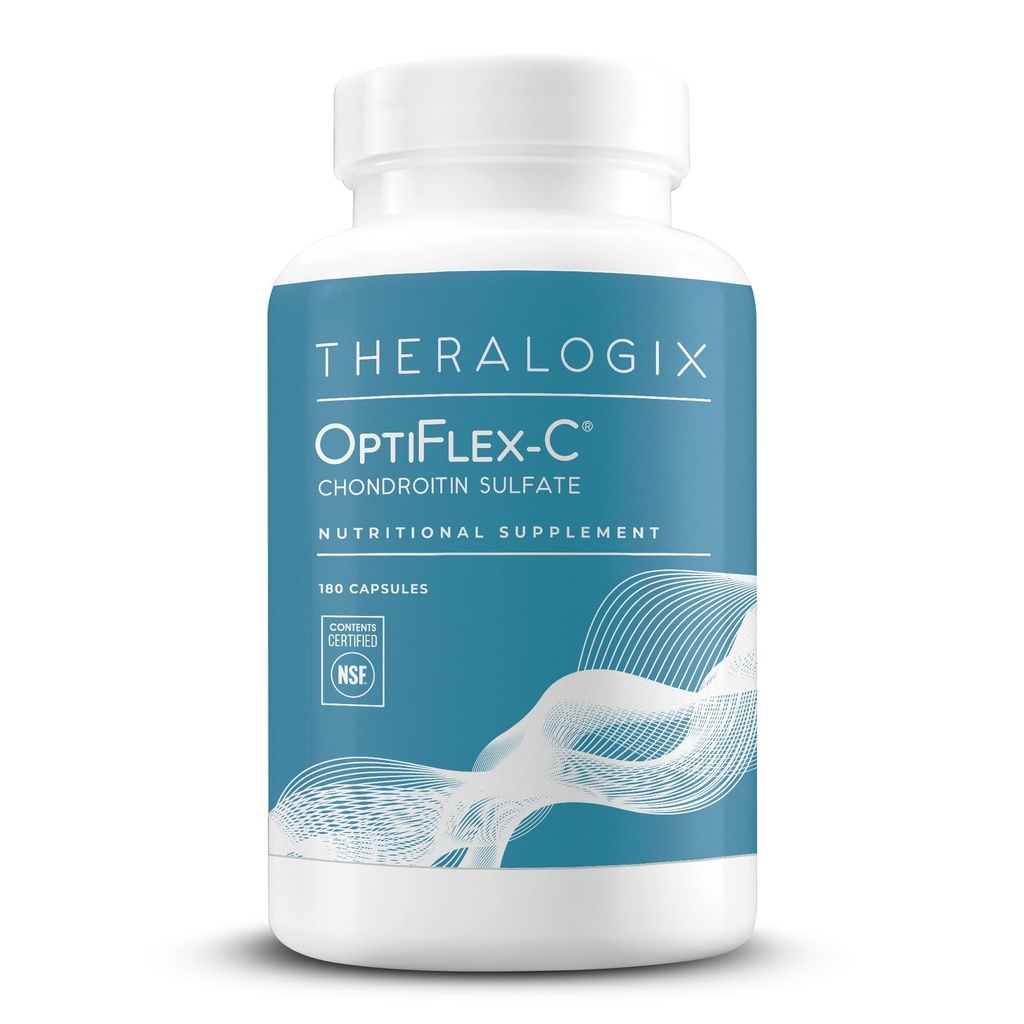 Theralogix OptiFlex-C Chondroitin Sulfate - Προμήθεια 90 ημερών - Κάψουλες Χονδροϊτίνης - Υποστήριξη Υγιής Κοινή Λειτουργία και Κινητικότητα - Κοινή Συμπλήρωμα Υποστήριξης για γυναίκες & άνδρες - NSF Πιστοποιημένο - 180 Κάψουλες