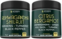 Bundle 5in1 Ashwagandha Shilajit & 6in1 Συμπληρώματα εσπεριδοειδών Bergamo