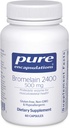 Pure Encapsulations Bromelain 2400 500 mg - για την Digestive Υποστήριξη & Μυοσκελετική Υγεία - Υποστηρίζει αρθρώσεις & ανάνηψη μυών* - Πρωτολυτικά ένζυμα - Vegan - 60 κάψουλες