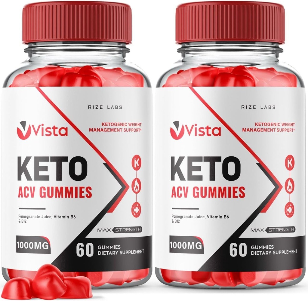 rize labs (πακέτο των 2 Vista Keto ACV Gummies για Σύνθετη απώλεια βάρους, VistaKeto συμπλήρωμα, μέγιστη δύναμη Gomitas, Advanced Formula Reviews (120 Gummies)