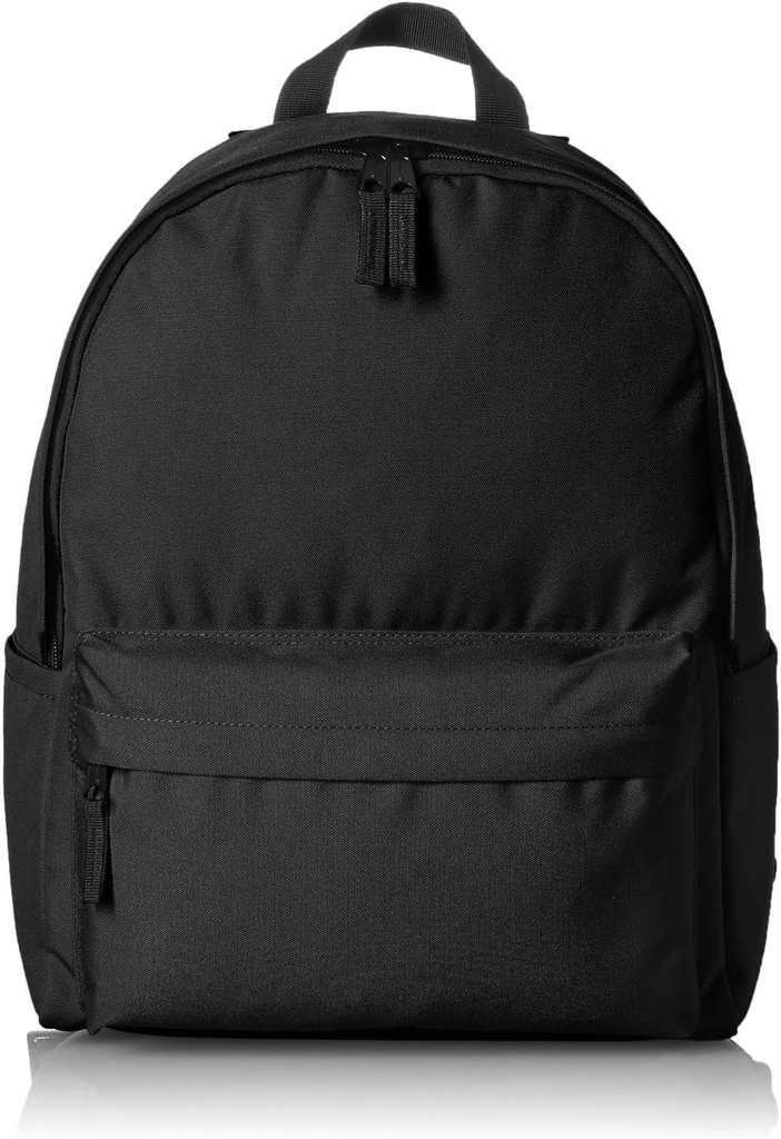 Basics Backpack for School, Μελέτη, Ταξίδι, Ανθεκτικό Κλασικό Design, Τσάντα Βιβλίου, Μαύρο
