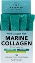 AMANDEAN Marine Collagen Peptides Powder Stick Packs (στα Αγγλικά). Αγριόψαρα. 30 μεμονωμένα πακέτα χρήσης. Μαλλιά, δέρμα & νύχια. Μη γενετικά τροποποιημένοι, μη αρωματικοί υδατάνθρακες, υψηλή βιοδιαθεσιμότητα.