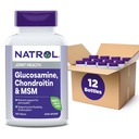 Natrol Glucosamine Chondroitin και MSM δισκία, 150- Count (πακέτο των 12